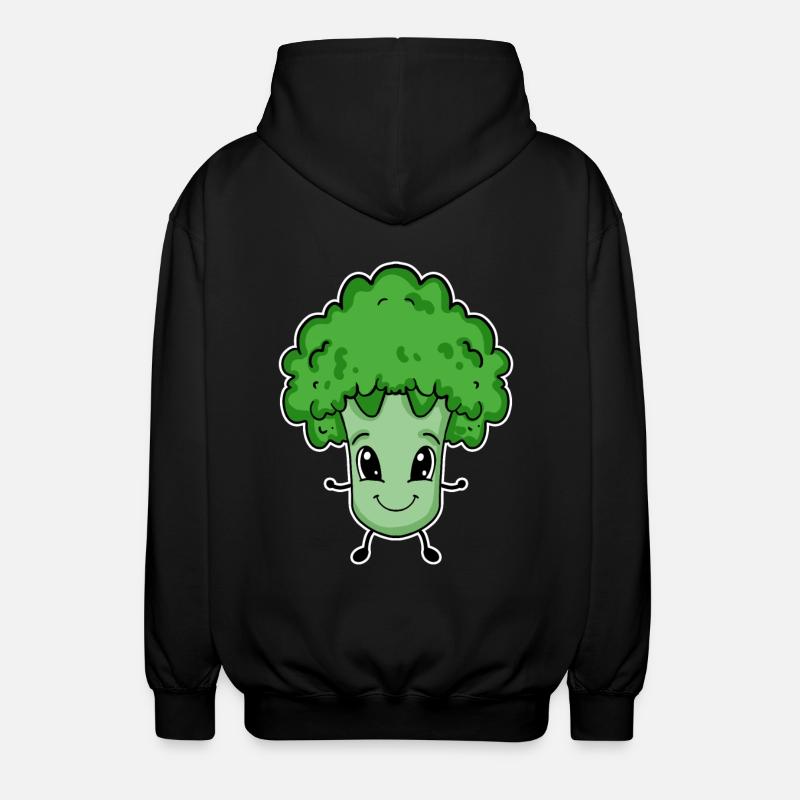 Broccoli for children - Unisex Hooded Jacket - black