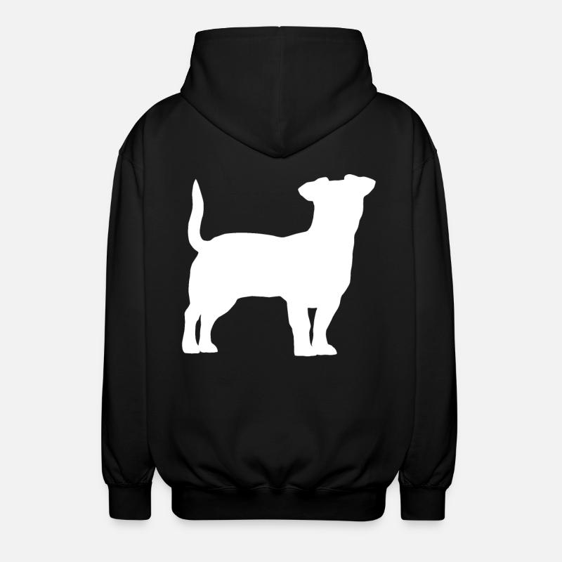 Jack Russell Terrier - Unisex Hooded Jacket - black
