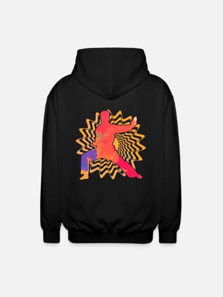 Wing Chun Kung Fu - Unisex Hooded Jacket - black