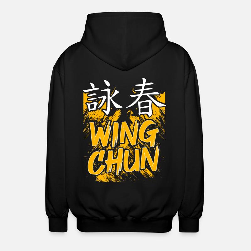 Wing Chun - Unisex Kapuzenjacke - Schwarz