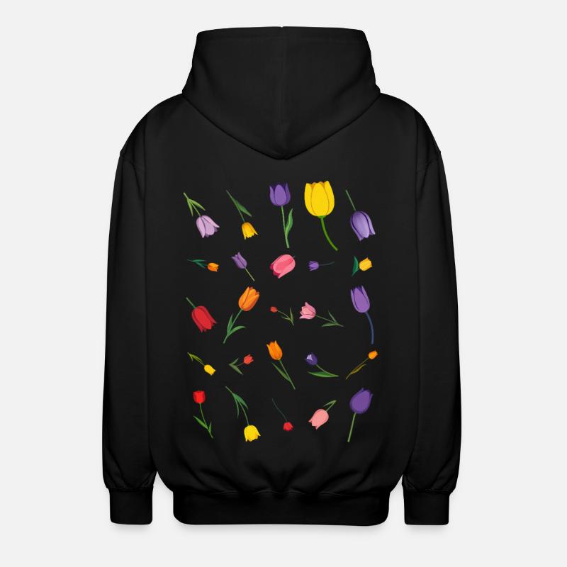 Frühling - Unisex Kapuzenjacke - Schwarz