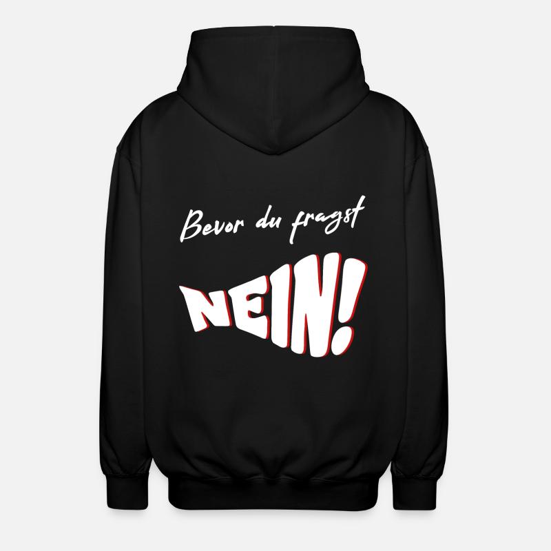 Avant de demander NON - Veste à capuche unisexe - noir