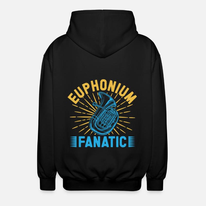 Euphonium Fanatic Baritone Marching Band - Unisex Kapuzenjacke - Schwarz