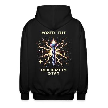 Dextérité Mécanique de précision maximale Dextérité - Veste à capuche unisexe - noir - Dos - AI Model Male 185 light (185cm)
