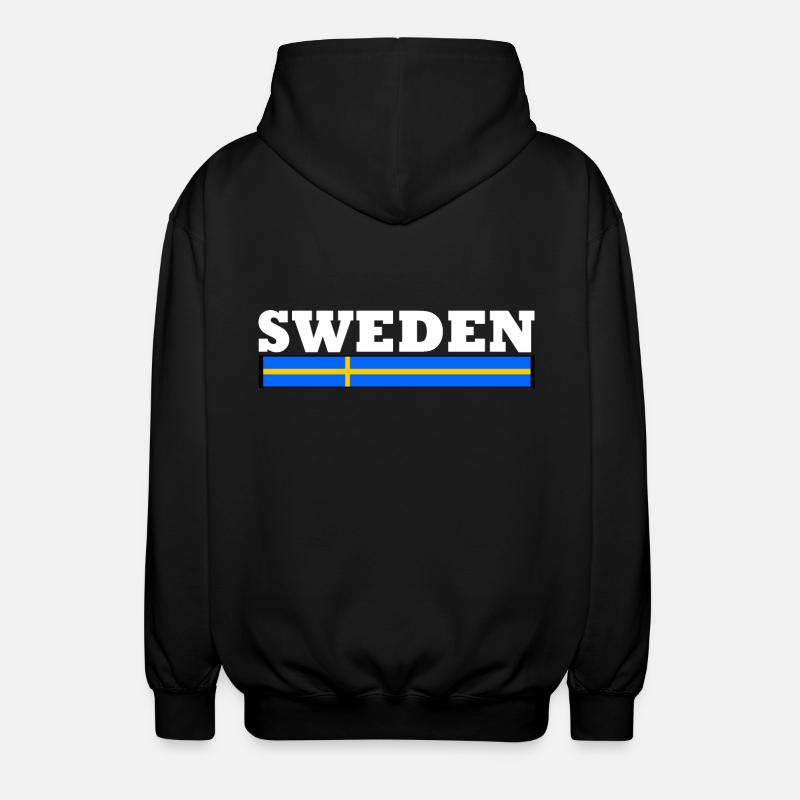 Drapeau suède - Veste à capuche unisexe - noir