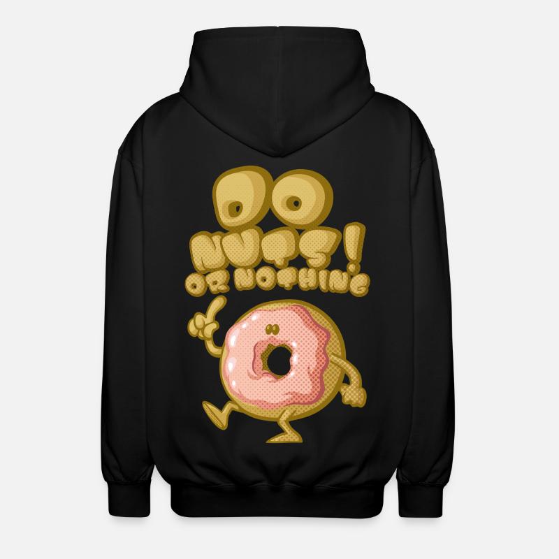 Do nuts - Unisex Hooded Jacket - black