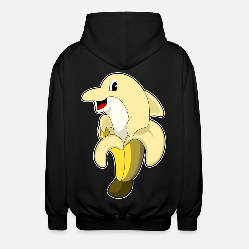 Dolphin Banane - Veste à capuche unisexe - noir