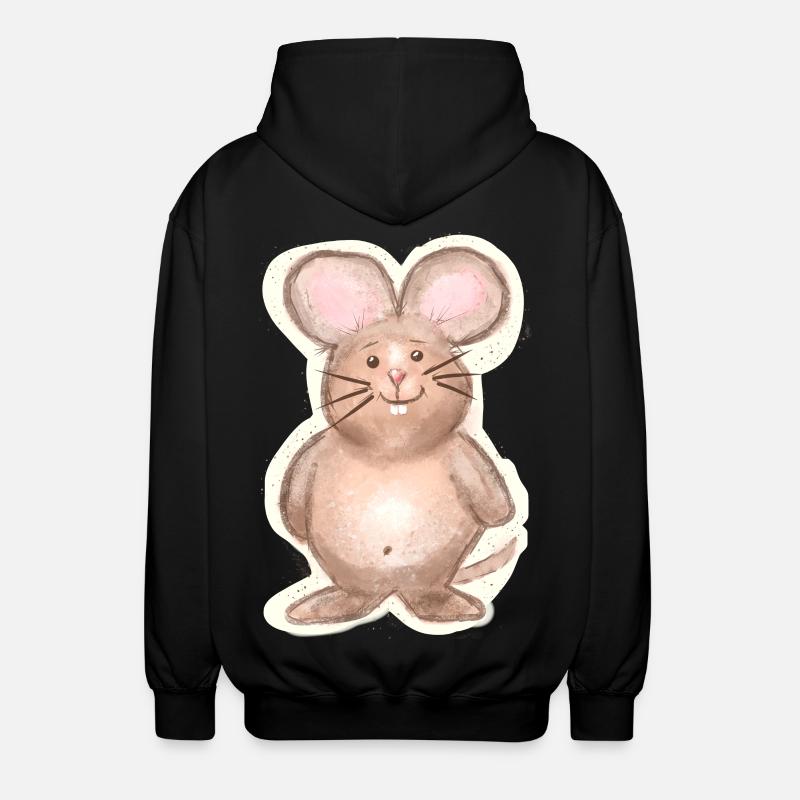 Maus - Unisex Kapuzenjacke - Schwarz