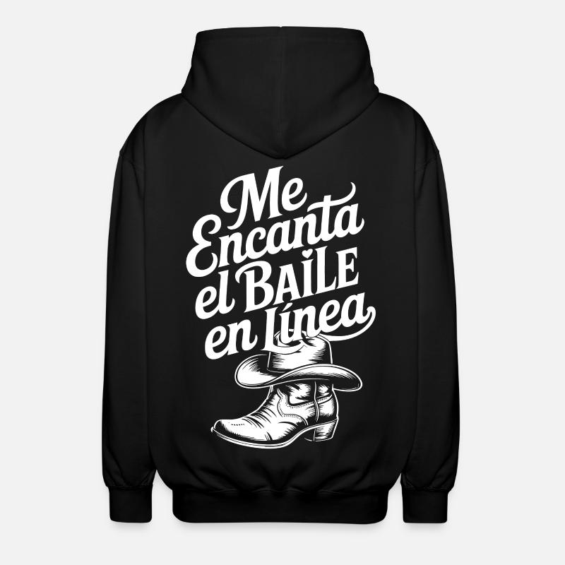 Ich liebe Line Dancing - Unisex Kapuzenjacke - Schwarz