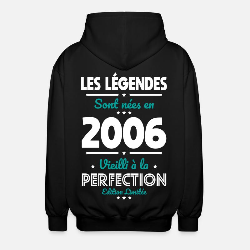 2006 – Legends – Perfekt gereift - Unisex Kapuzenjacke - Schwarz