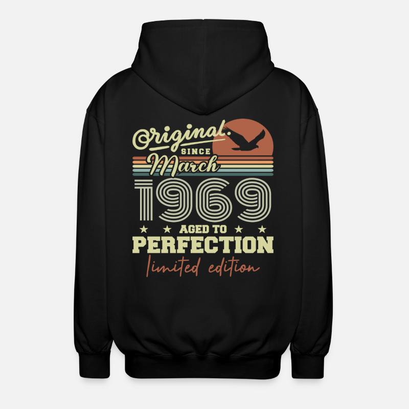 Anniversaire Mars 1969 - Veste à capuche unisexe - noir