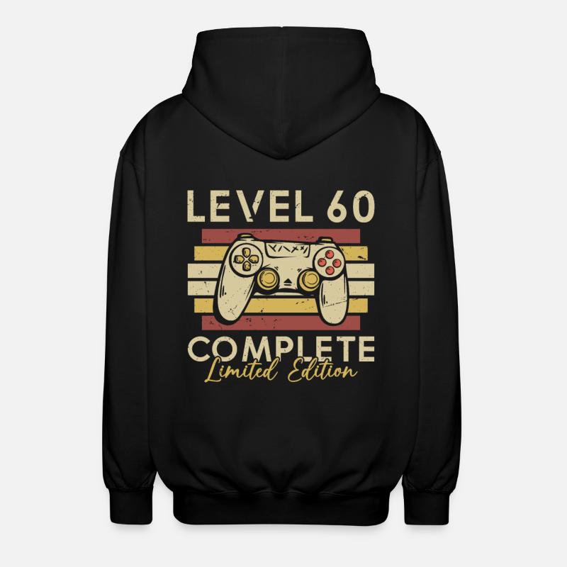 Level 60 Complete - Unisex Hooded Jacket - black