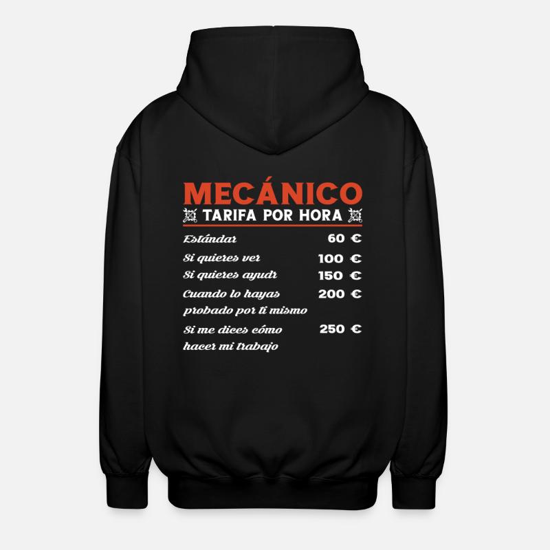 Mécanicien Garage à l’heure - Veste à capuche unisexe - noir