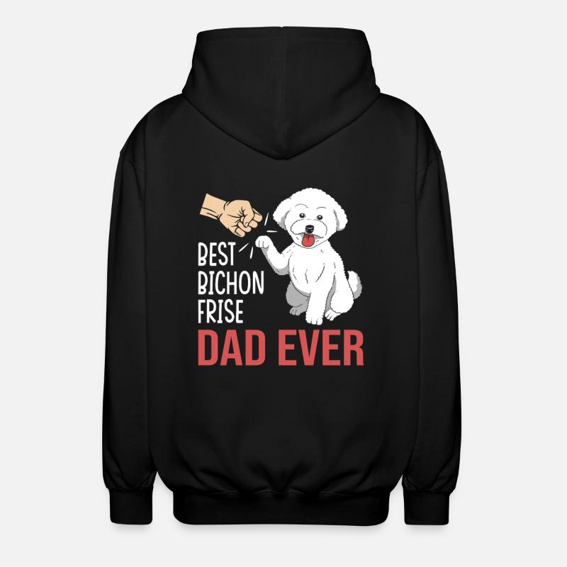 Bichon Frise Hund - Unisex Kapuzenjacke - Schwarz