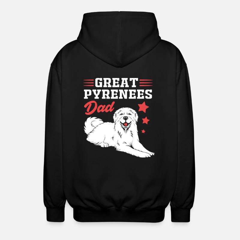 Pyrenean Dog - Unisex Hooded Jacket - black