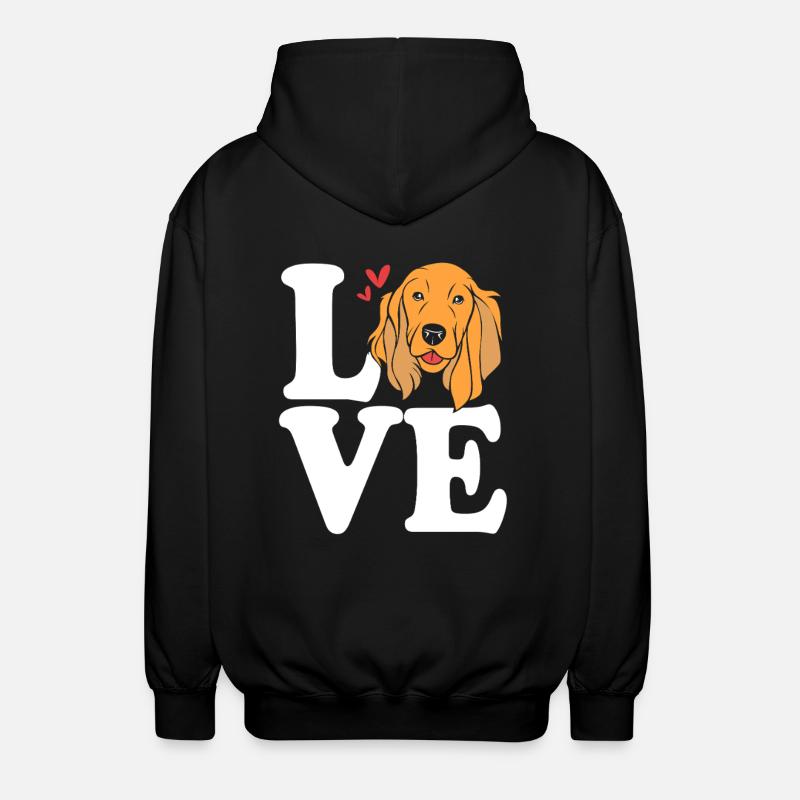 Cocker Spaniel Dad - Unisex Hooded Jacket - black