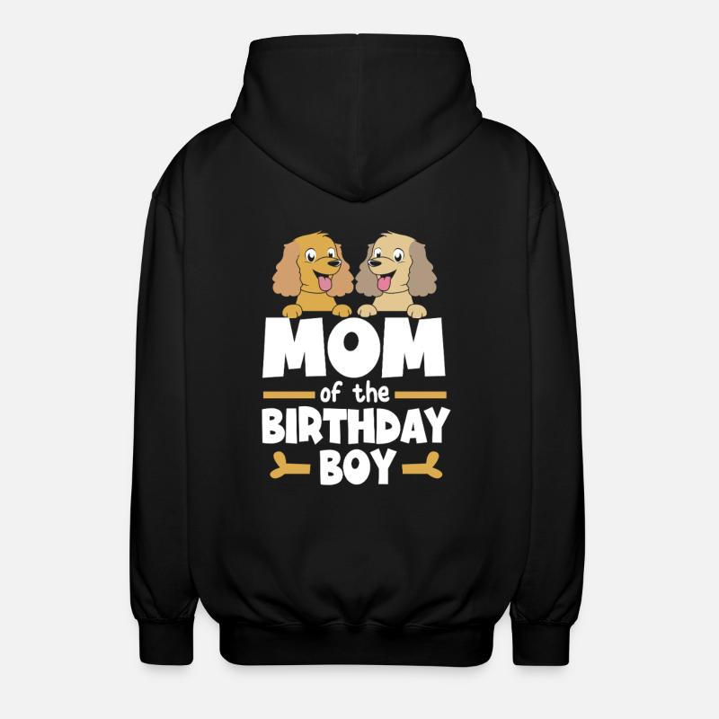 Cocker Spaniel Mama Hundemama - Unisex Kapuzenjacke - Schwarz