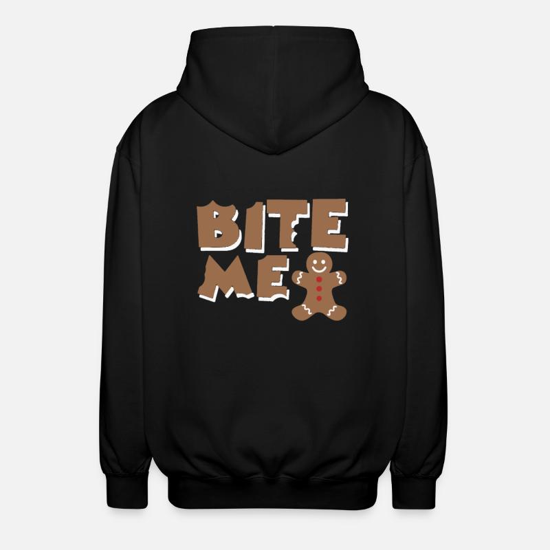 bite me - Unisex Kapuzenjacke - Schwarz