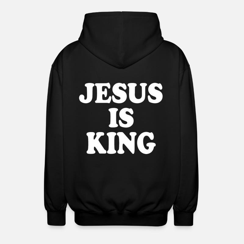 Jesus is king - Veste à capuche unisexe - noir