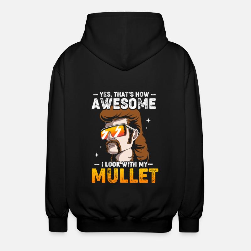 Mulet Coupe de cheveux Mulet - Veste à capuche unisexe - noir