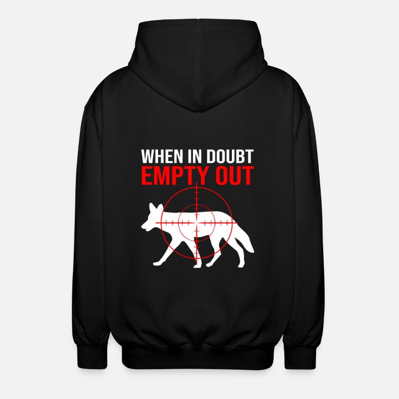 Chasseur de coyotes - Veste à capuche unisexe - noir