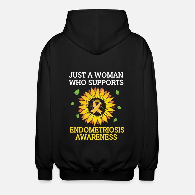 Endo Endometriose - Unisex Kapuzenjacke - Schwarz