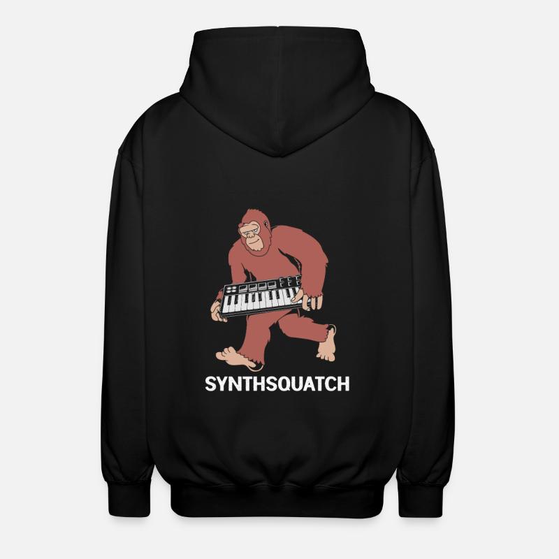 Djing Label Keyboard DJ - Unisex Kapuzenjacke - Schwarz