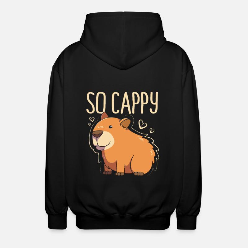 Capibara Capybara - Veste à capuche unisexe - noir