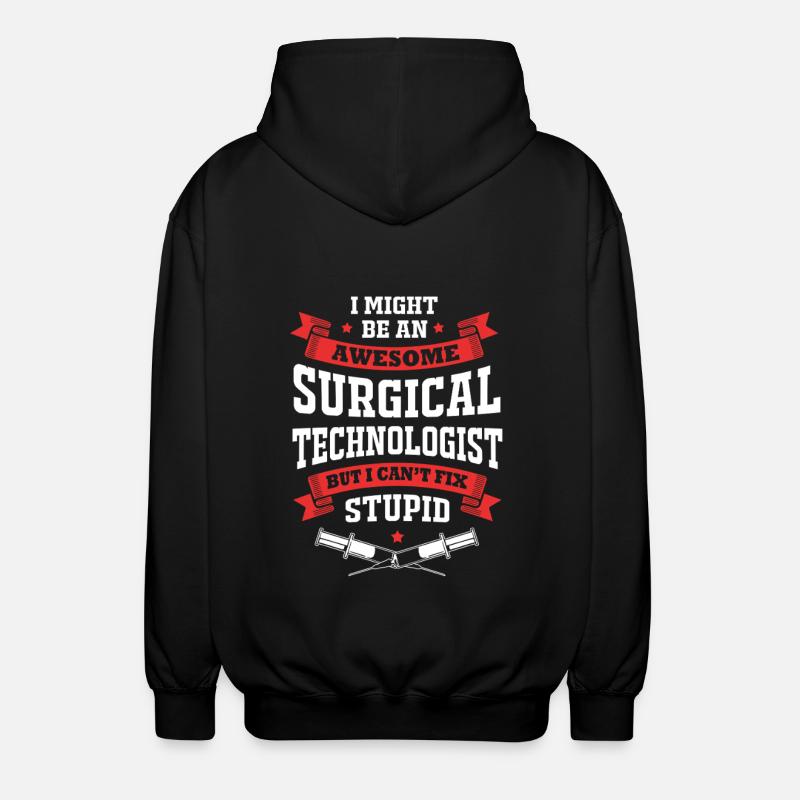 Surgery Surgeon CTA - Unisex Hooded Jacket - black