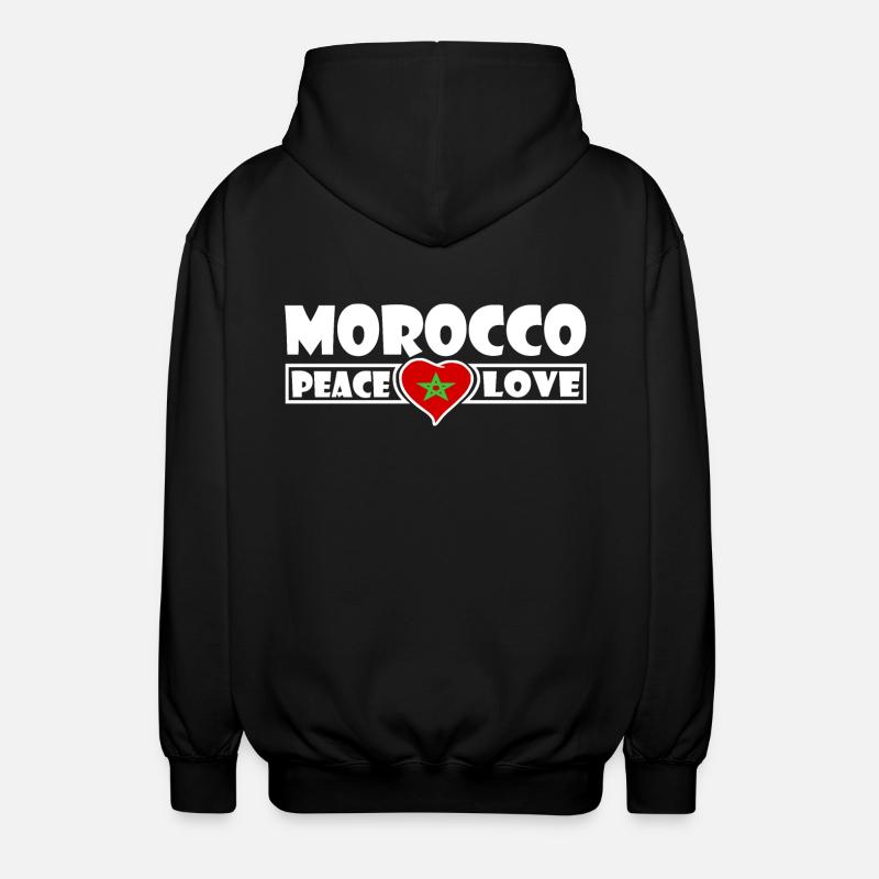 Maroc - Veste à capuche unisexe - noir
