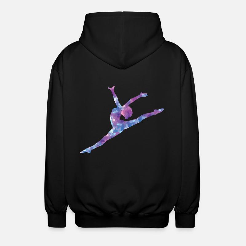 do gymnastics - Unisex Hooded Jacket - black