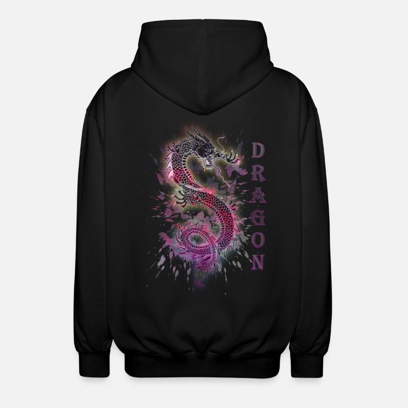 DRAGON DRACHE - Unisex Kapuzenjacke - Schwarz