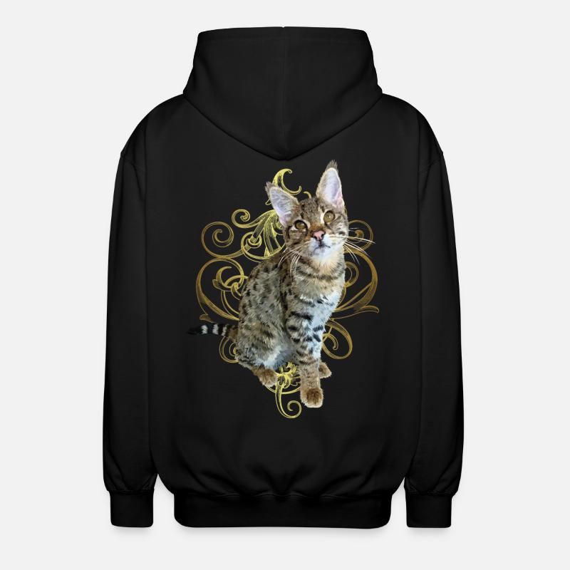 Tabby - Unisex Hooded Jacket - black
