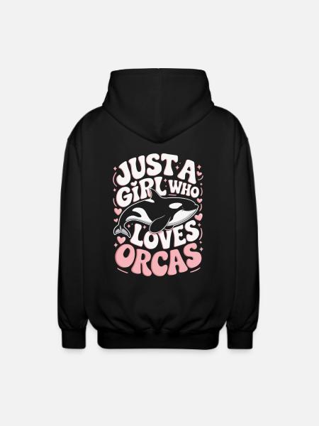 Orque Disant Fille - Veste à capuche unisexe - noir