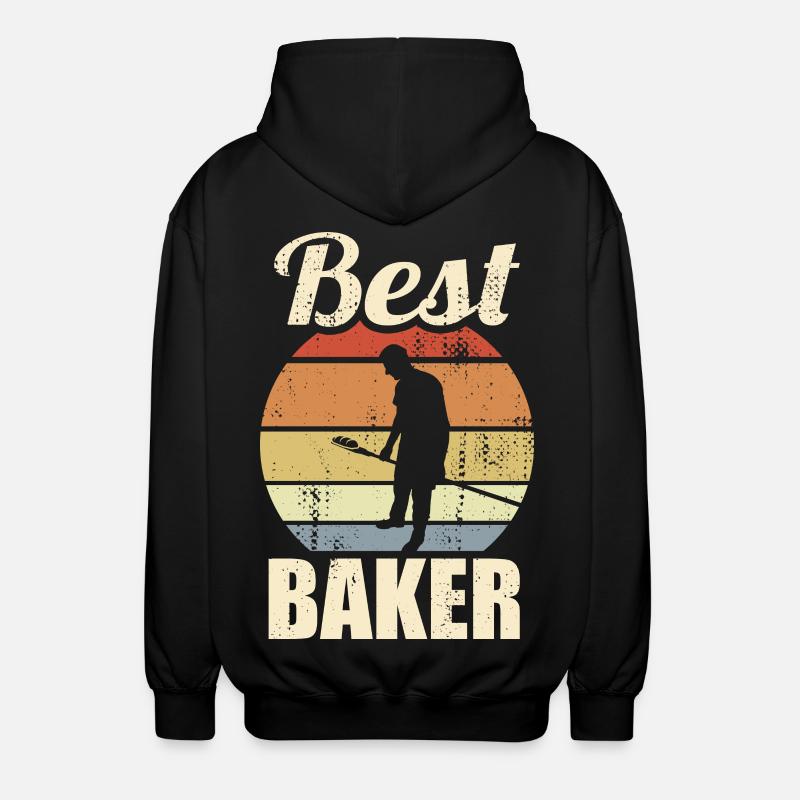 Funny Baker - Unisex Hooded Jacket - black