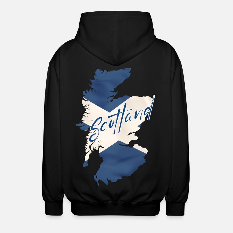 Drapeau de l’Ecosse, fierté écossaise - Veste à capuche unisexe - noir