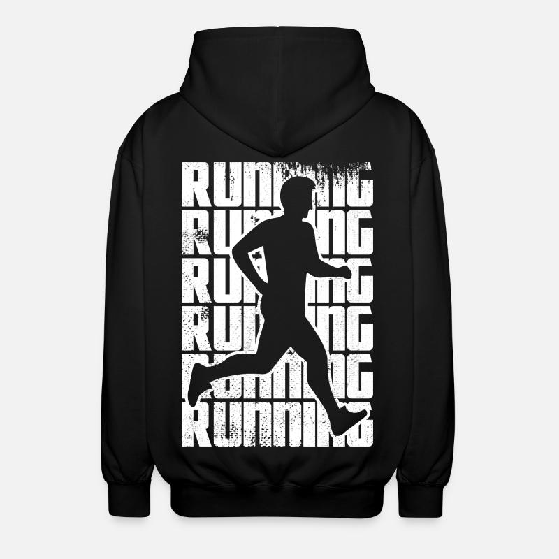 Courir pour le plaisir - Veste à capuche unisexe - noir