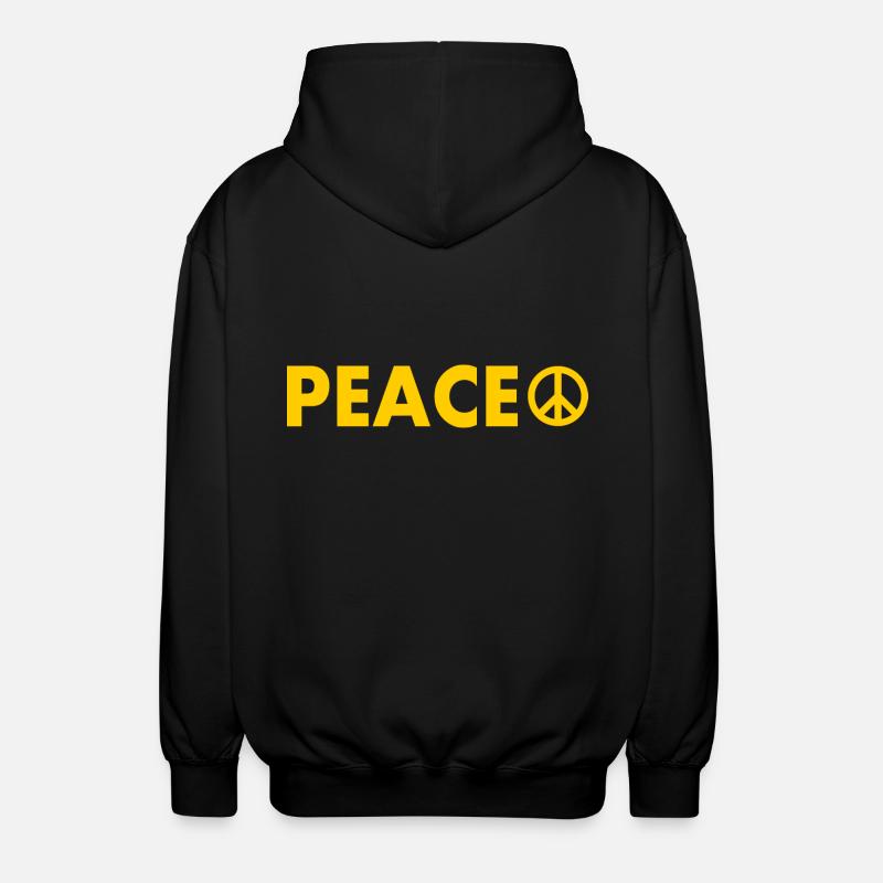 Peace - Veste à capuche unisexe - noir