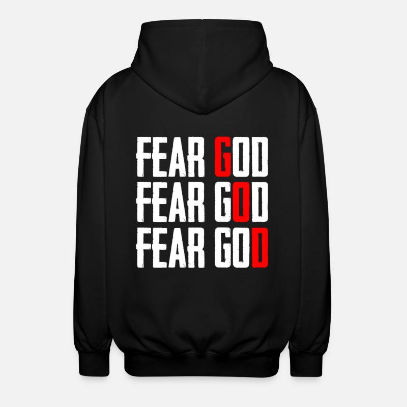 Craignez Dieu - Veste à capuche unisexe - noir