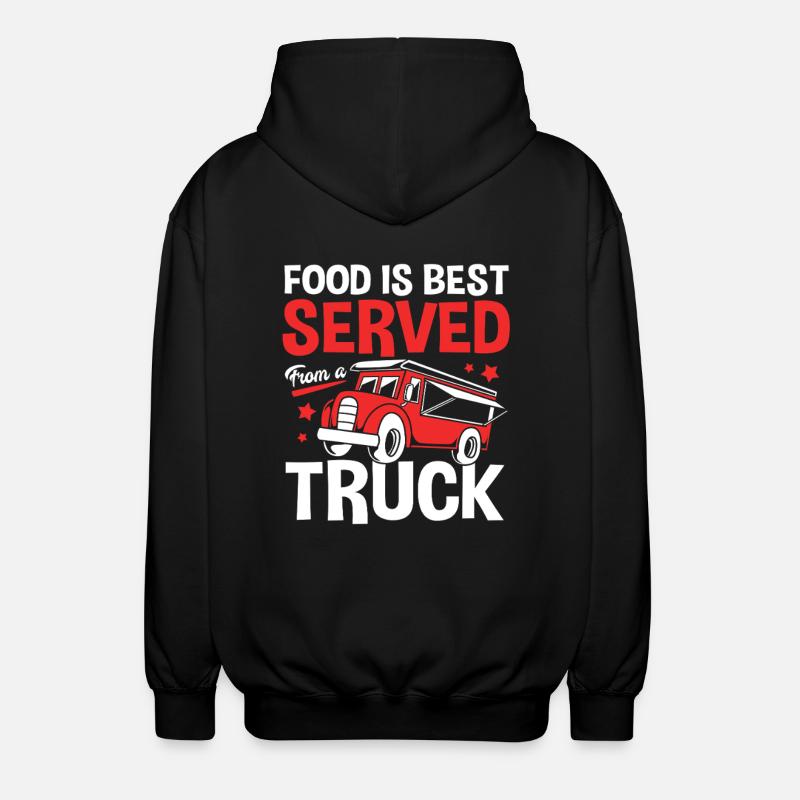 Camion de restauration de snacks - Veste à capuche unisexe - noir