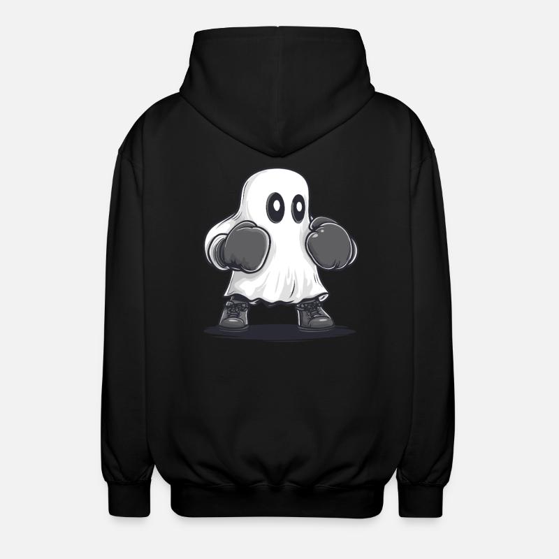 Boxender Geist - Unisex Kapuzenjacke - Schwarz