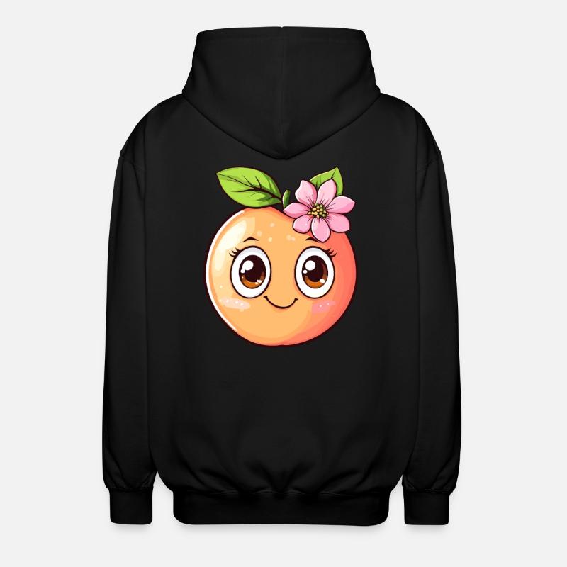 Pêcher avec fleur - Veste à capuche unisexe - noir