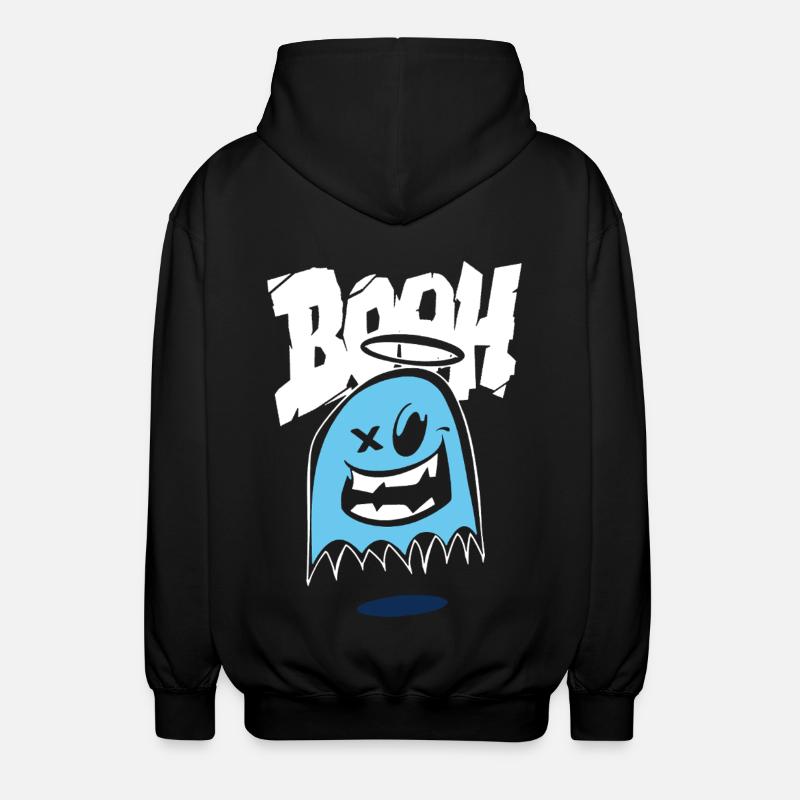 Funny Halloween Tee - Unisex Hooded Jacket - black