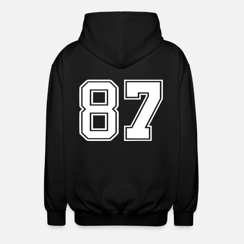 87 - Unisex Kapuzenjacke - Schwarz