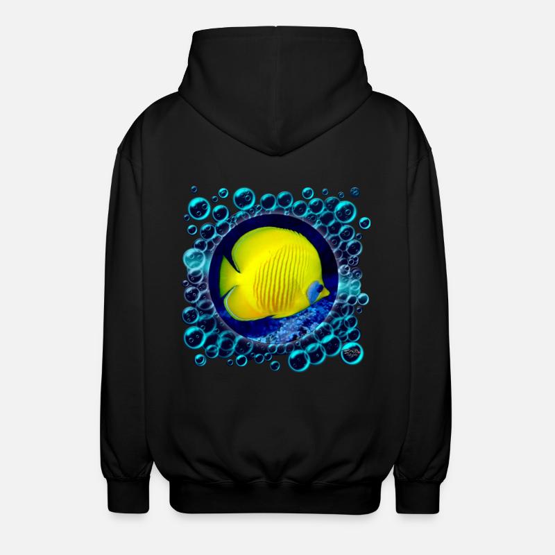 Blubberblasen - Unisex Kapuzenjacke - Schwarz