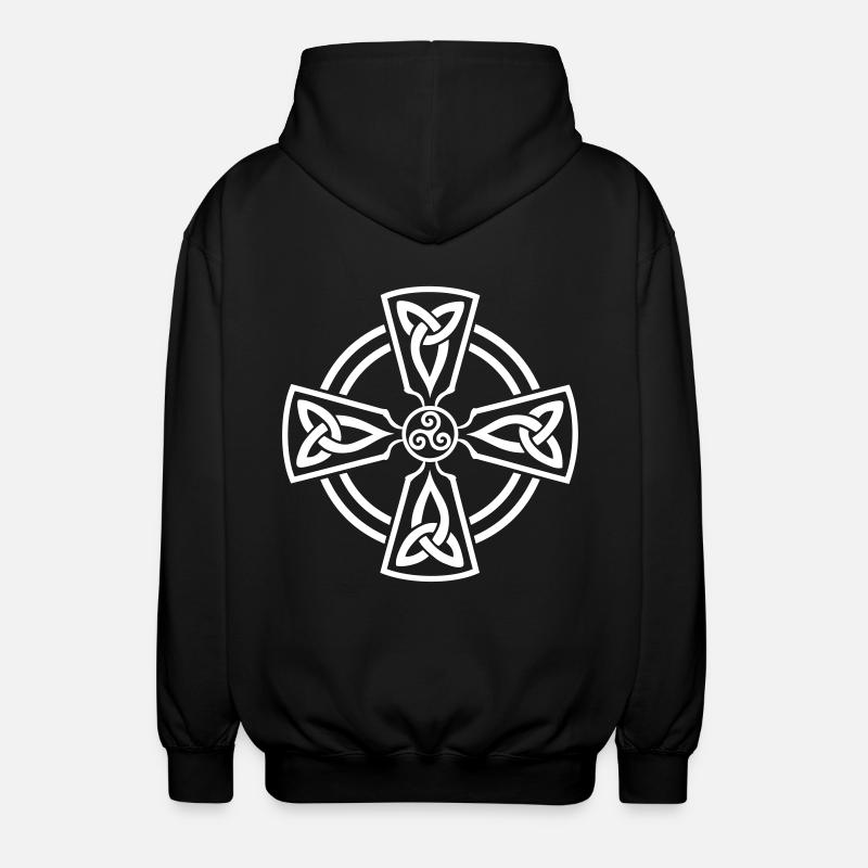 Croix Celtique - Veste à capuche unisexe - noir