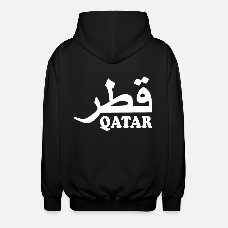 Qatar - Unisex Kapuzenjacke - Schwarz