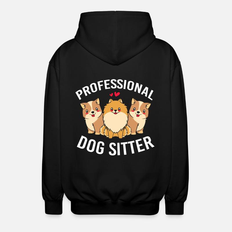 Pet Sitter Pets Babysitter - Unisex Hooded Jacket - black