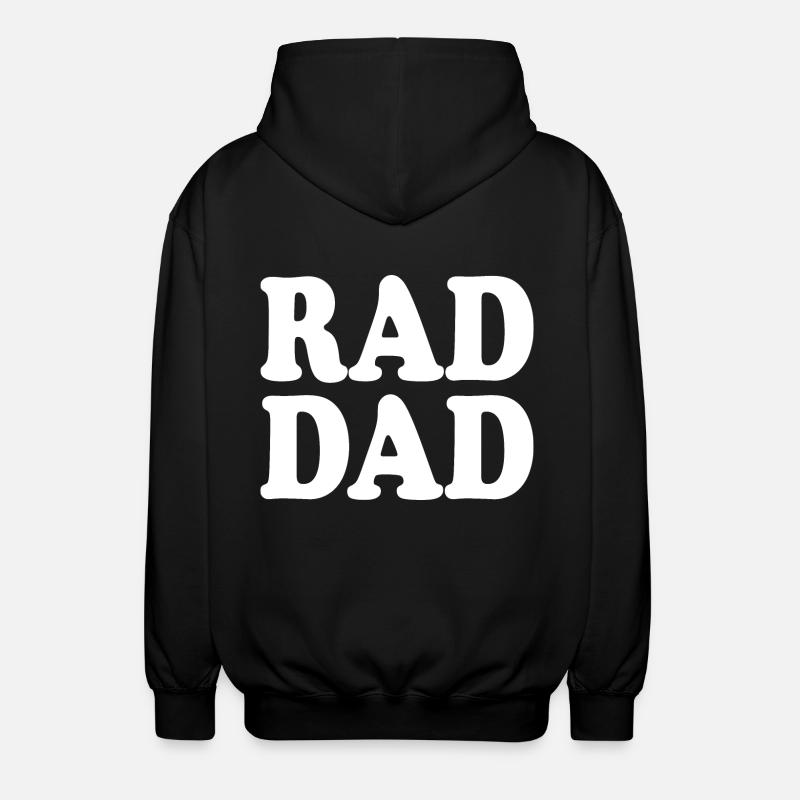 Rad dad - Unisex Kapuzenjacke - Schwarz