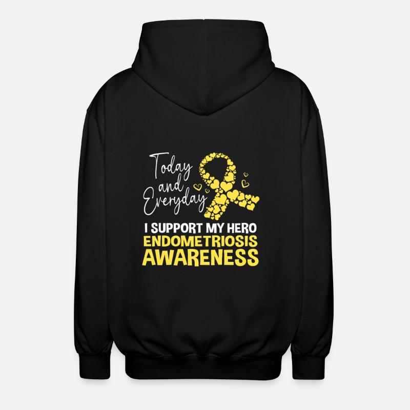 Endometriose Endo - Unisex Kapuzenjacke - Schwarz